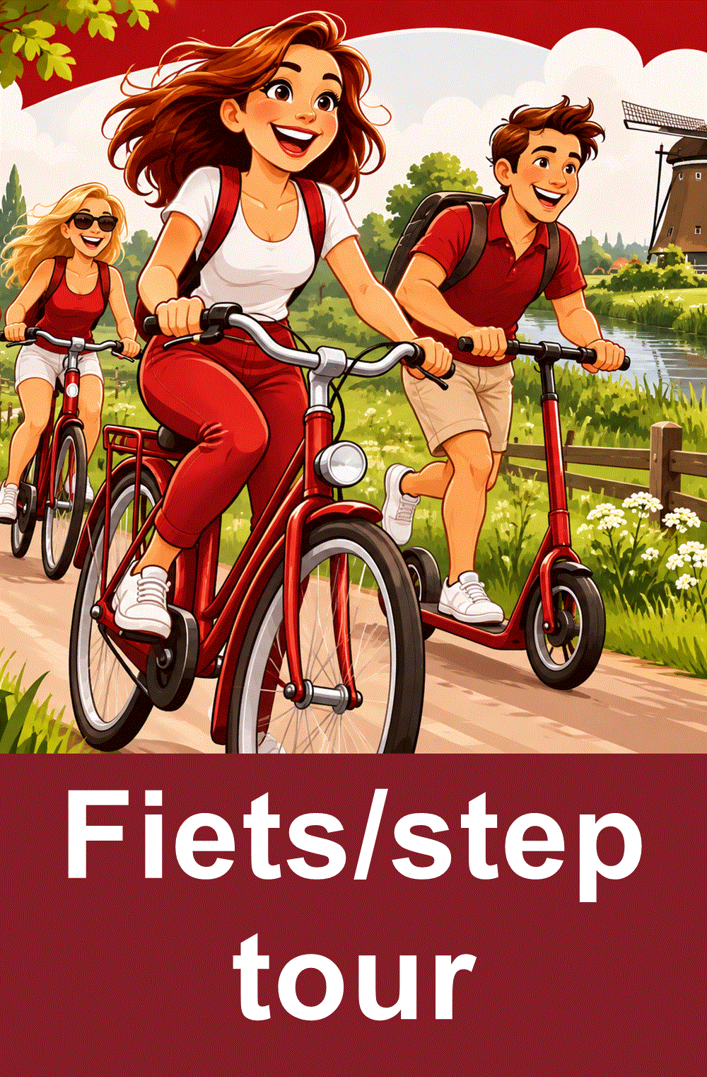 Fietsstep tour