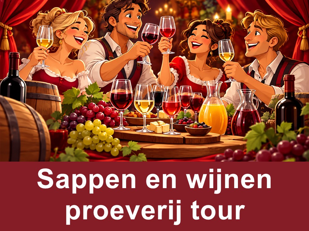 Sappen en wijnen proeverij tour
