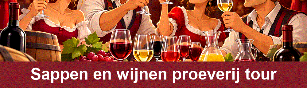 Sappen en wijnen proeverij tour